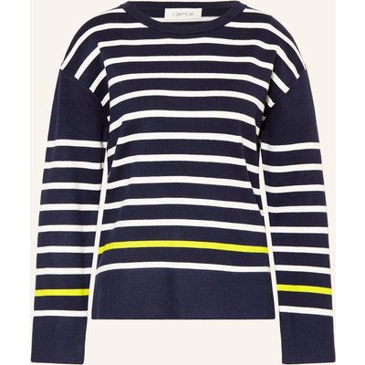 Cartoon Pullover blau
