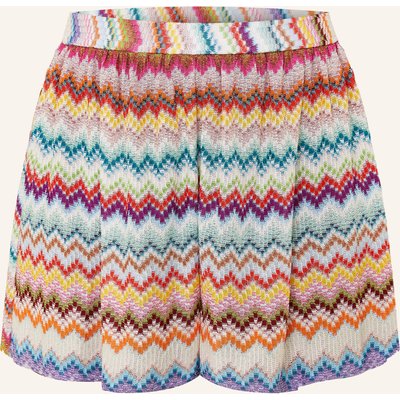 Missoni Strickshorts Mit Glitzergarn rot