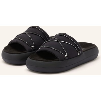 Moon Boot Plateau-Pantoletten Icon Slide schwarz