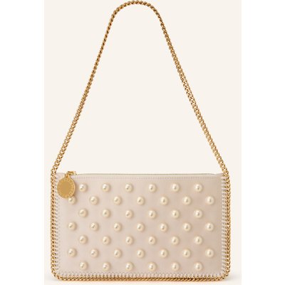 Stella Mccartney Schultertasche Falabella Mit Schmuckperlen weiss