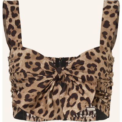 Dolce & Gabbana Cropped-Top braun