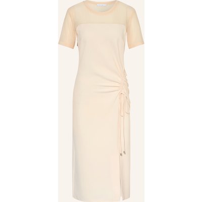 Patrizia Pepe Kleid Im Materialmix beige