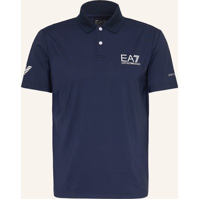 ea7 Emporio Armani Funktions-Poloshirt blau