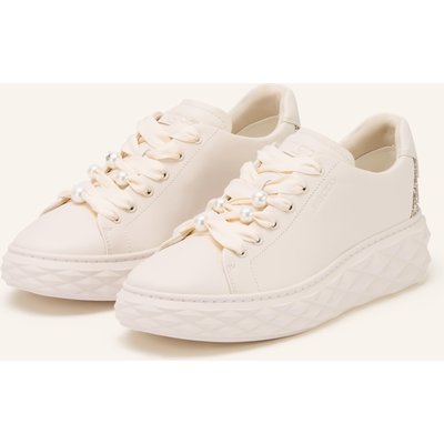 Jimmy Choo Sneaker Mit Schmuckperlen weiss