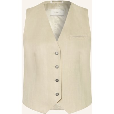 Peserico Blazerweste Mit Leinen beige