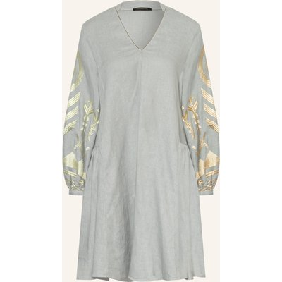Greek Archaic Kori Strandkleid Feather Aus Leinen grau