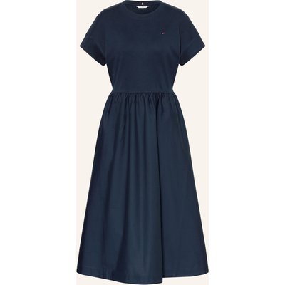 Tommy Hilfiger Kleid Cody Im Materialmix blau