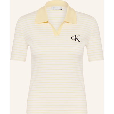 Calvin Klein Jeans Jersey-Poloshirt gelb