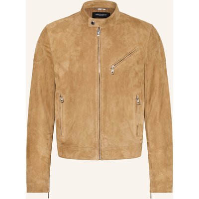 Dolce & Gabbana Lederjacke braun