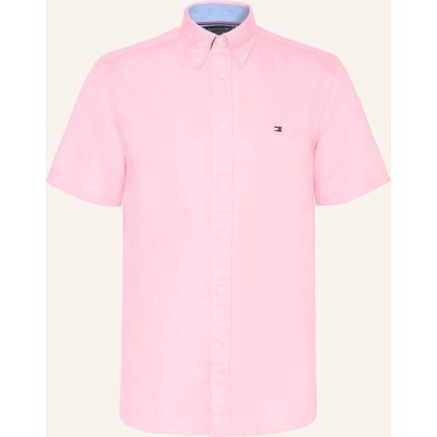 Tommy Hilfiger Kurzarm-Hemd Regular Fit Mit Leinen pink