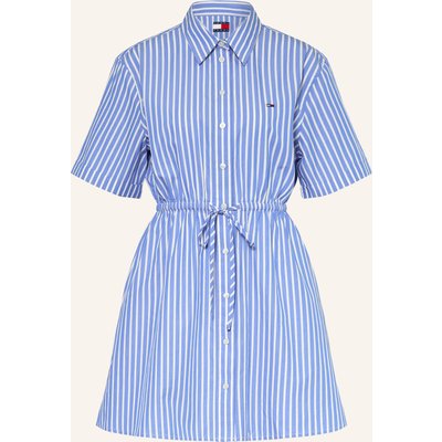 Tommy Jeans Hemdblusenkleid blau