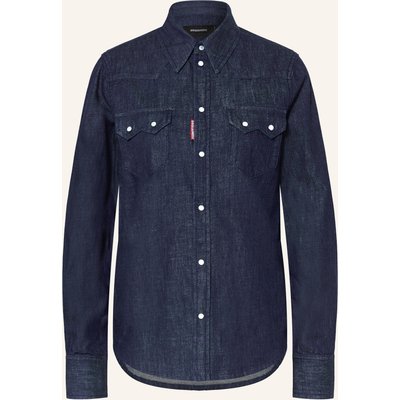dsquared2 Jeansbluse Western blau