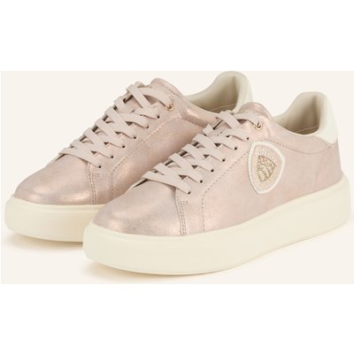 Blauer Sneaker Venus Mit Schmucksteinen rosa