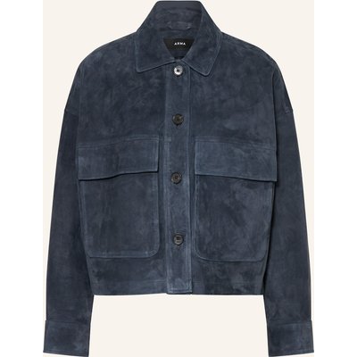 Arma Lederjacke Miri blau