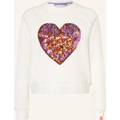 Frieda & Freddies Sweatshirt Mit Pailletten weiss