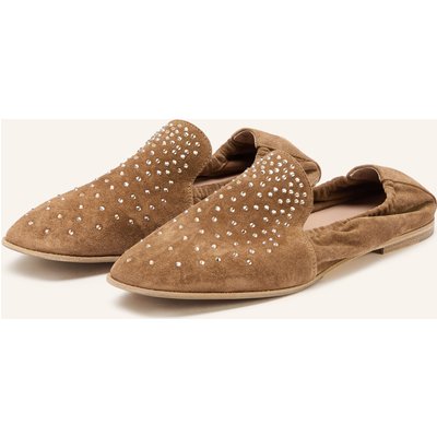 Kennel & Schmenger Slipper Glory Mit Schmucksteinen beige