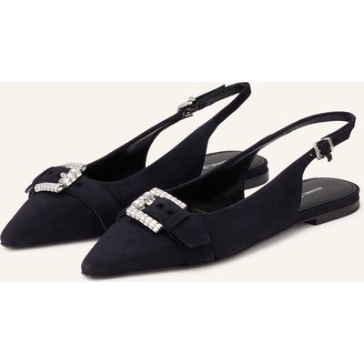 Kennel & Schmenger Slingballerinas Nika Mit Schmucksteinen blau
