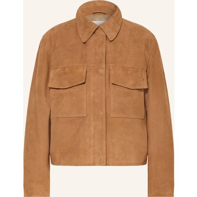 Iq Studio Lederjacke braun
