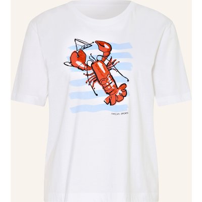 Marc Cain T-Shirt Mit Pailletten weiss