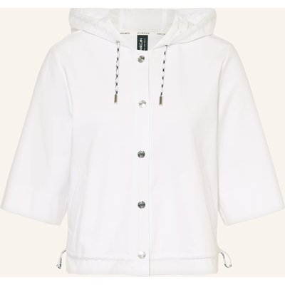 Marc Cain Jacke Im Materialmix Mit 3/4-Arm weiss