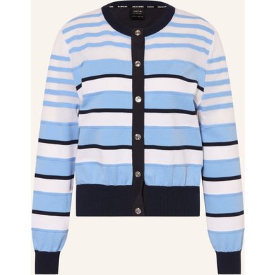 Marc Cain Strickjacke Im Materialmix blau