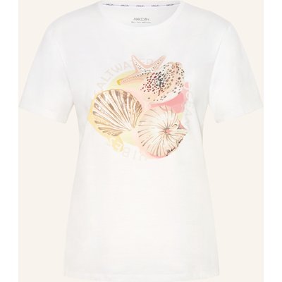 Marc Cain T-Shirt Mit Schmucksteinen weiss