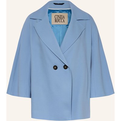Cinzia Rocca Cabanjacke Mit 3/4-Arm blau