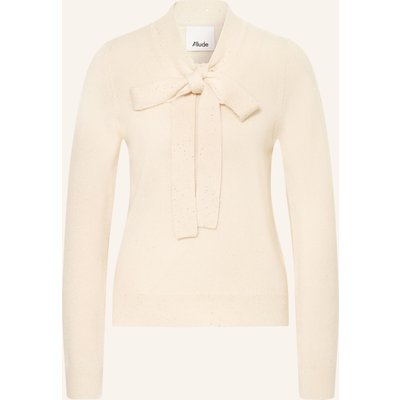 Allude Pullover Mit Cashmere Und Seide weiss