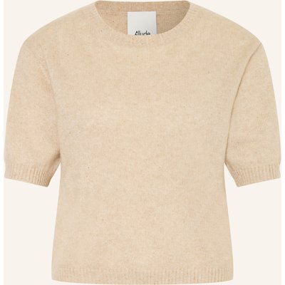 Allude Strickshirt Mit Cashmere Und Seide beige