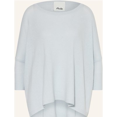 Allude Cashmere-Pullover Mit 3/4-Arm blau