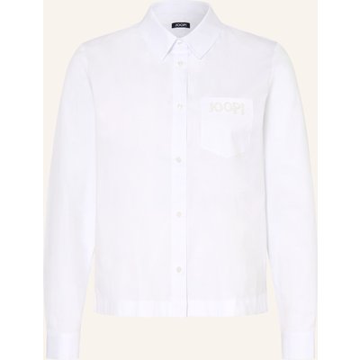 Joop! Hemdbluse Bella Mit Schmucksteinen weiss