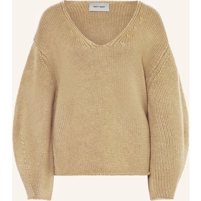 Soft Goat Cashmere-Pullover gruen