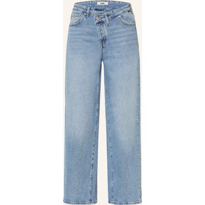 Mavi Wide Leg Jeans Siena Cross Fly blau
