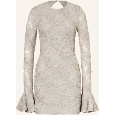 Rotate Mesh-Kleid Mit Volants grau