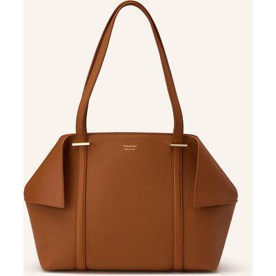 Ferragamo Shopper The Scarf Grainy braun