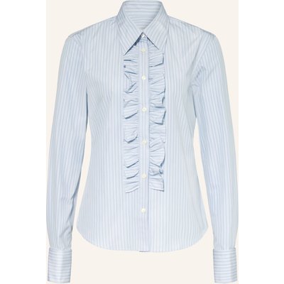 Ami Paris Hemdbluse Mit Rüschen blau
