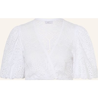 Waldorff Dirndlbluse Aus Lochspitze weiss