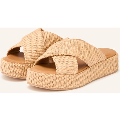 È Mia Plateau-Pantoletten beige