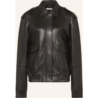 Mrs & Hugs Lederjacke schwarz