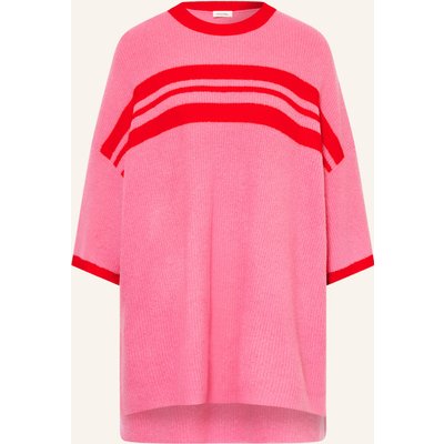 American Vintage Oversized-Pullover Damsville Mit 3/4-Arm pink