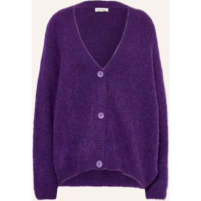 American Vintage Strickjacke East Mit Alpaka lila