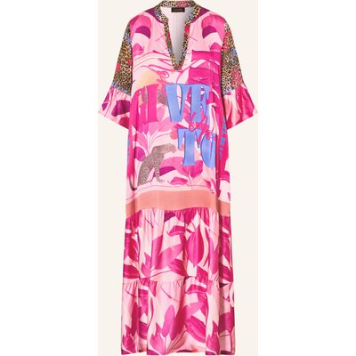 Miss Goodlife Satinkleid Butterfly pink
