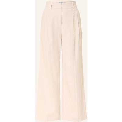 Co'couture Marlenehose Mit Leinen beige
