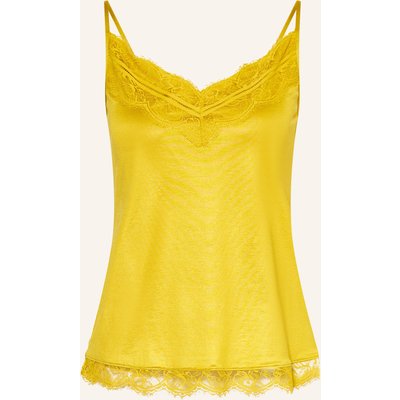 Mey Schlaftop Serie Shine Lace Mit Spitze gold
