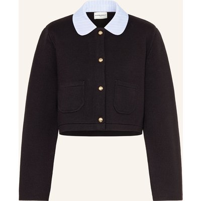 Claudie Pierlot Strickjacke Im Materialmix blau