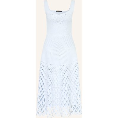 Maje Strickkleid Mit Schmucksteinen blau