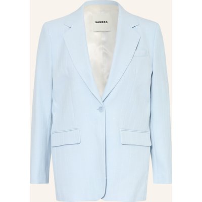 Sandro Longblazer Mit Pailletten blau