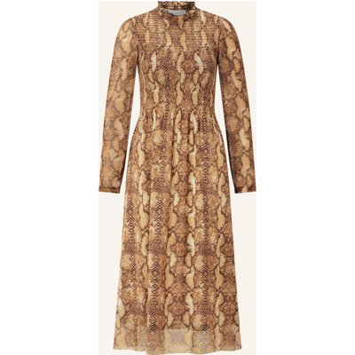 Rich & Royal Mesh-Kleid braun