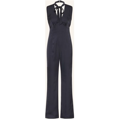 Claudie Pierlot Satin-Jumpsuit blau