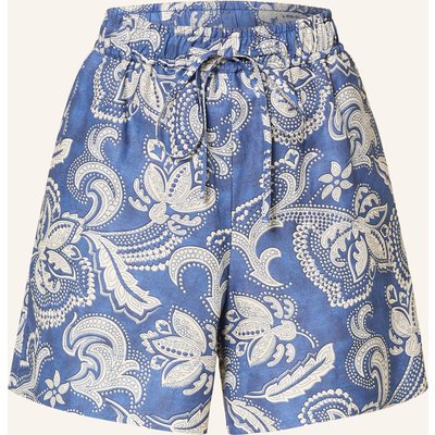 Sandro Shorts Mit Leinen blau